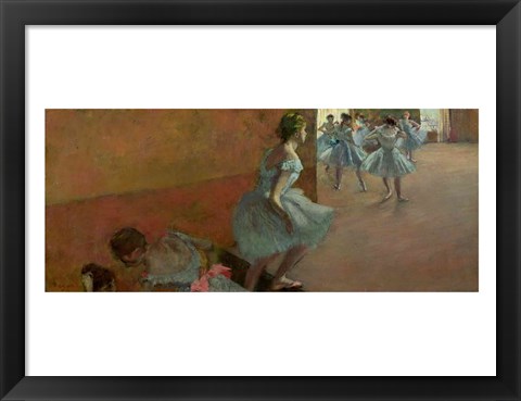 Framed Dancers Ascending a Staircase Print