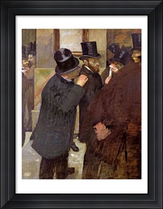 Framed At the Stock Exchange Print