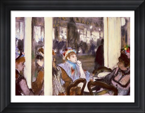 Framed Women on a Cafe Terrace, 1877 Print