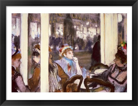 Framed Women on a Cafe Terrace, 1877 Print