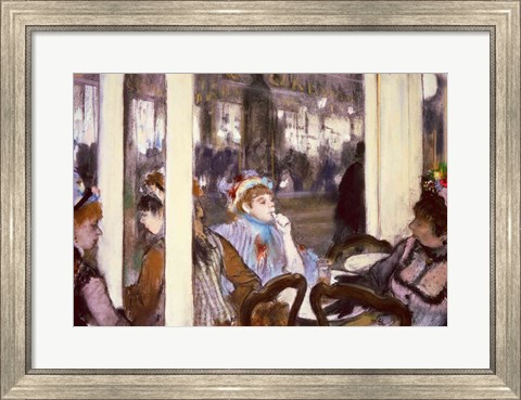 Framed Women on a Cafe Terrace, 1877 Print