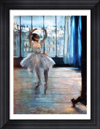 Framed Dancer in Front of a Window Print