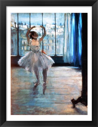 Framed Dancer in Front of a Window Print