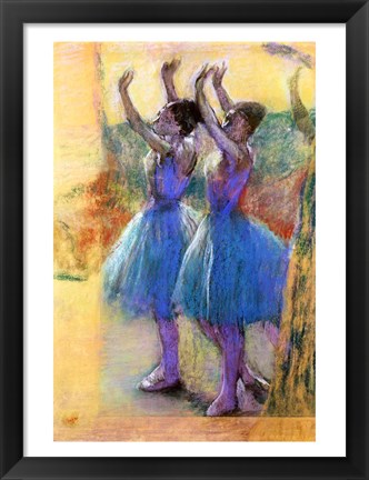 Framed Two Blue Dancers Print