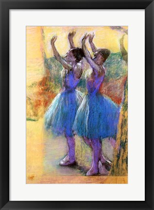 Framed Two Blue Dancers Print