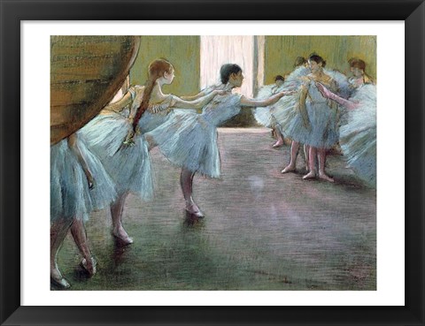 Framed Dancers at Rehearsal Print