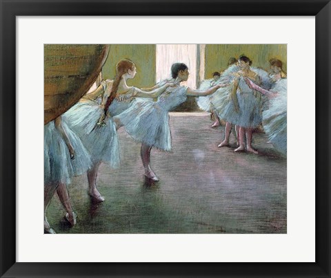 Framed Dancers at Rehearsal Print