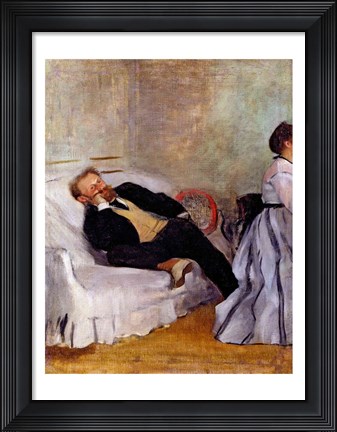 Framed Monsieur and Madame Edouard Manet Print