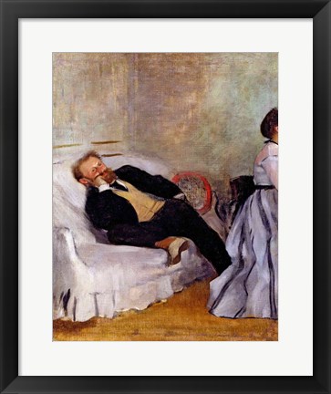 Framed Monsieur and Madame Edouard Manet Print