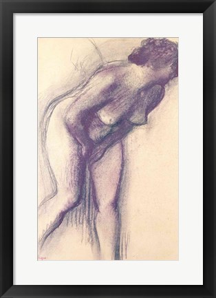 Framed Female Standing Nude Print