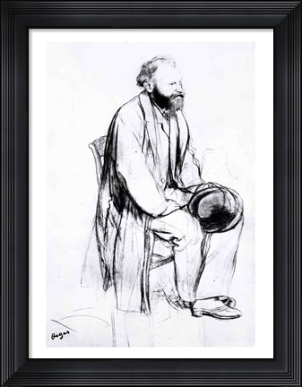Framed Study for a portrait of Manet Print