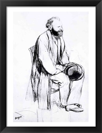 Framed Study for a portrait of Manet Print