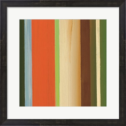 Framed Hampton Stripe I Print