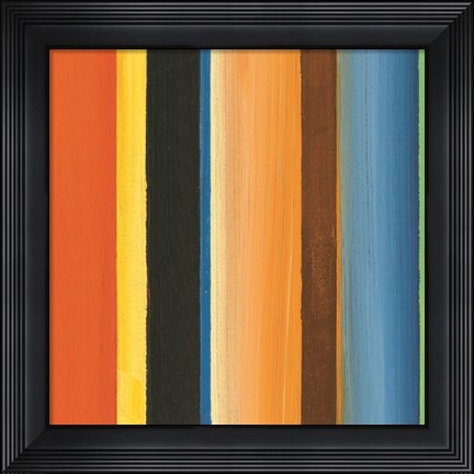 Framed Hampton Stripe II Print