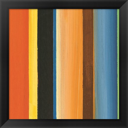 Framed Hampton Stripe II Print