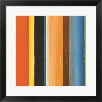 Framed Hampton Stripe II Print