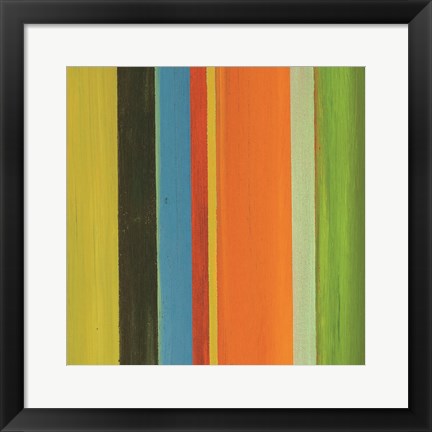 Framed Hampton Stripe III Print