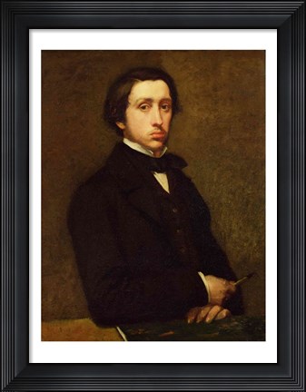 Framed Self portrait, 1855 Print