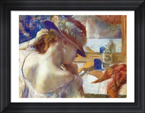 Framed In Front of the Mirror, 1889 Print