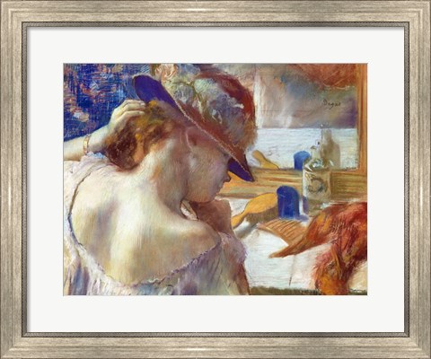 Framed In Front of the Mirror, 1889 Print