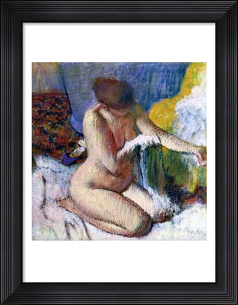 Framed After the Bath, 1895 Print