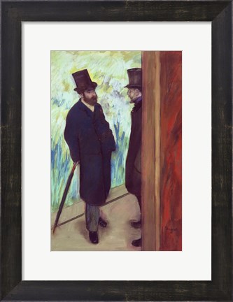 Framed Friends at the Theatre, Ludovic Halevy Print