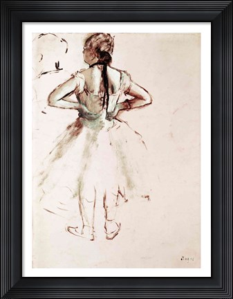 Framed Dancer viewed from the back Print