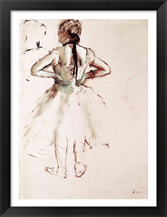 Framed Dancer viewed from the back Print