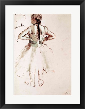 Framed Dancer viewed from the back Print