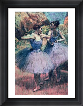 Framed Dancers in Violet Print