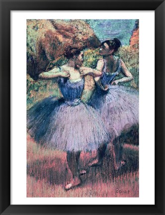 Framed Dancers in Violet Print