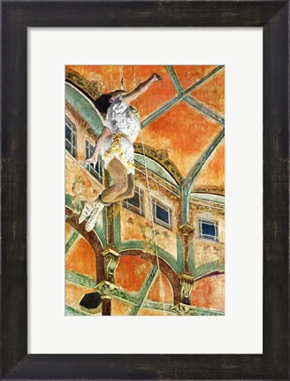 Framed Miss La la at the Cirque Fernando, 1879 Print
