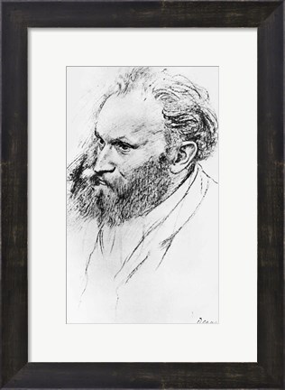 Framed Portrait of Edouard Manet Print