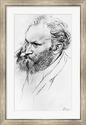 Framed Portrait of Edouard Manet Print