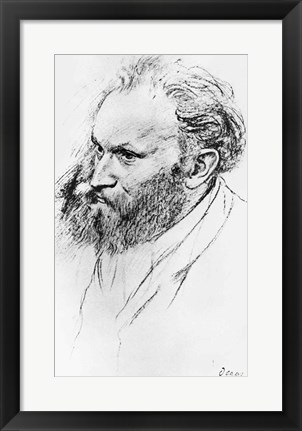 Framed Portrait of Edouard Manet Print