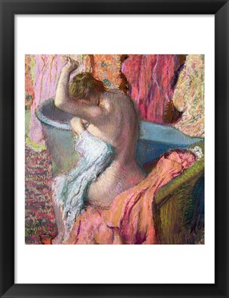 Framed Seated Bather, 1899 Print