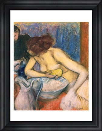 Framed Toilet, 1897 Print