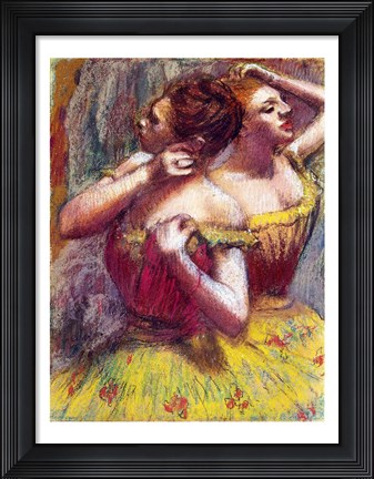 Framed Two Dancers (detail) Print