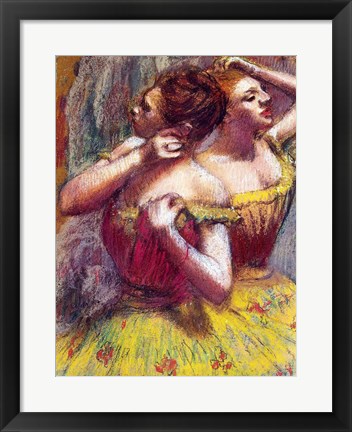 Framed Two Dancers (detail) Print