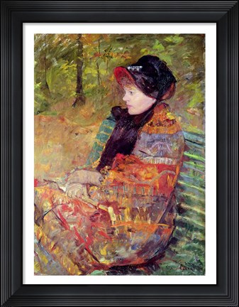 Framed Portrait of Mlle C. Lydia Cassatt, 1880 Print