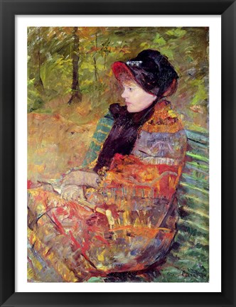 Framed Portrait of Mlle C. Lydia Cassatt, 1880 Print
