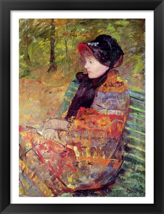 Framed Portrait of Mlle C. Lydia Cassatt, 1880 Print