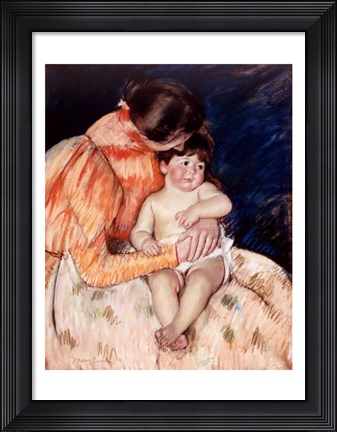 Framed Mother and Child Print