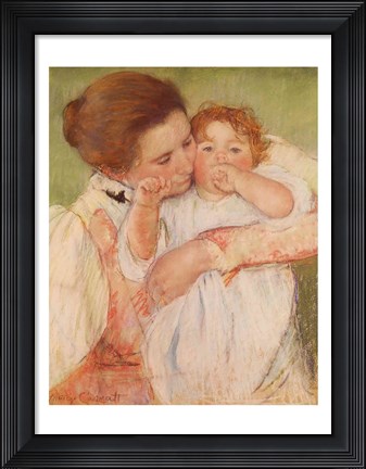 Framed Mother and Child, 1897 Print