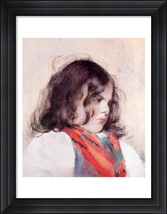 Framed Head of a Child Print