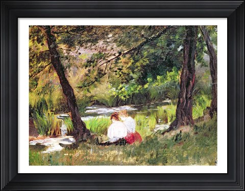 Framed Two Seated Women Print
