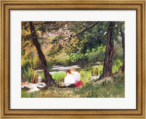 Framed Two Seated Women Print