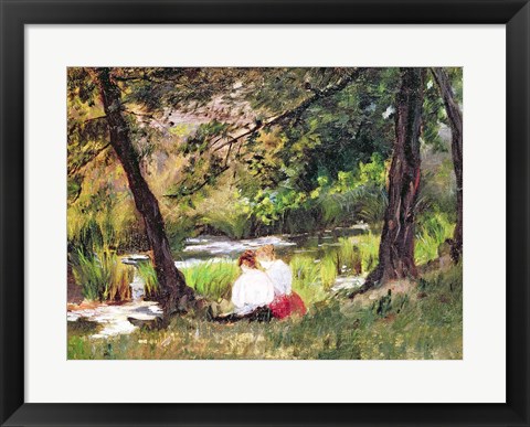 Framed Two Seated Women Print