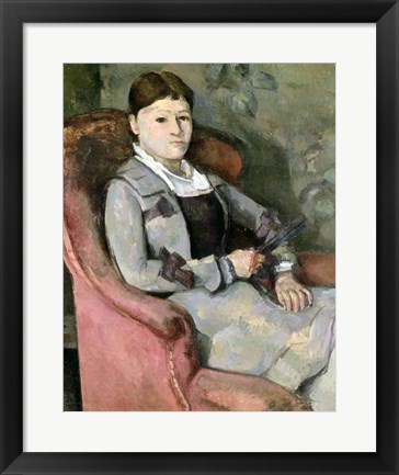 Framed Artist&#39;s Wife in an Armchair, c.1867 Print
