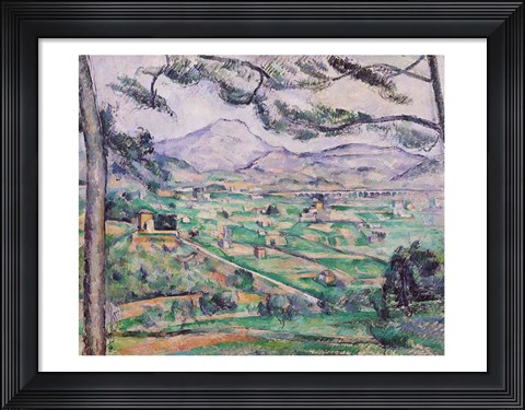 Framed Montagne Sainte-Victoire B Print